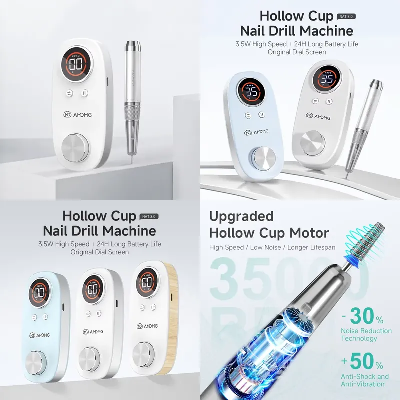 Nail Drill Machine - Profesjonalna frezarka do paznokci AMDMG Hollow