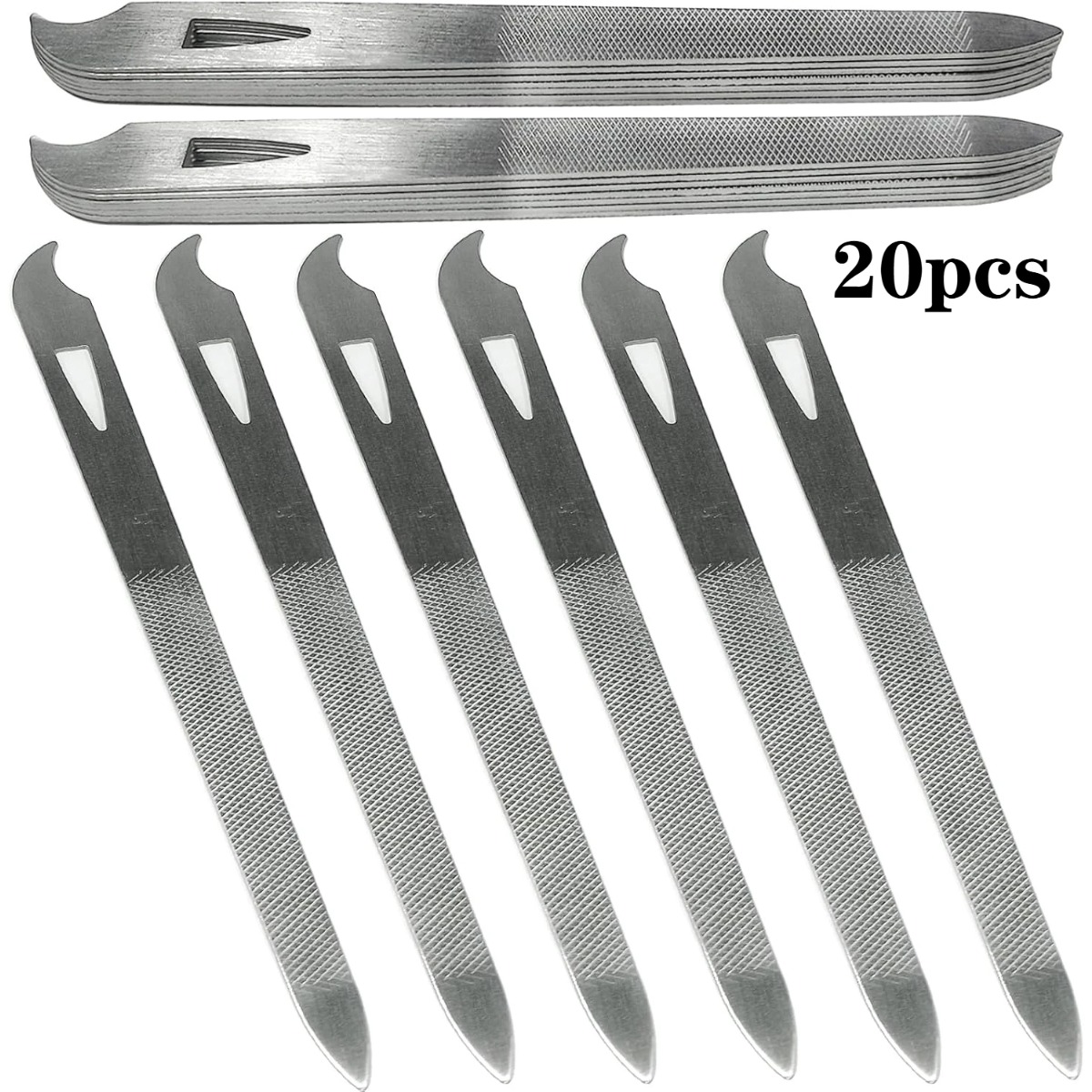 Nail Extension Form - 10/20 szt. Metalowy pilnik do paznokci