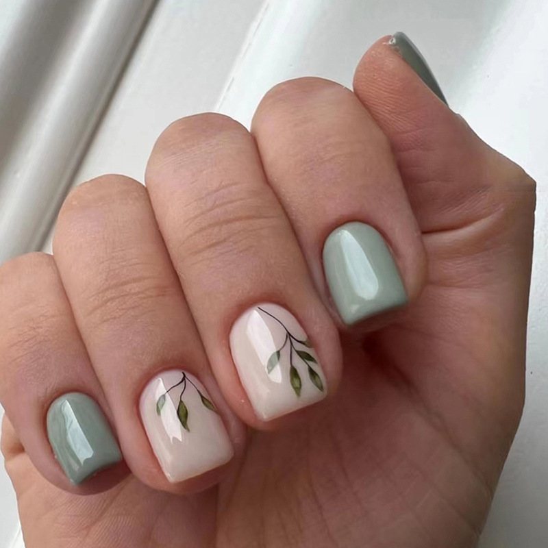 Nail Art Full Design - 24 szt. Fałszywe paznokcie wielokrotnego użytku