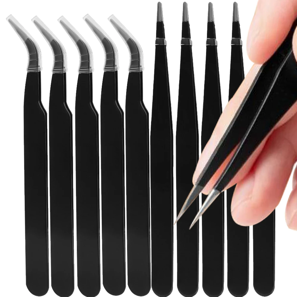 Nail Extension Form - 10 szt. Pęseta do przedłużania rzęs