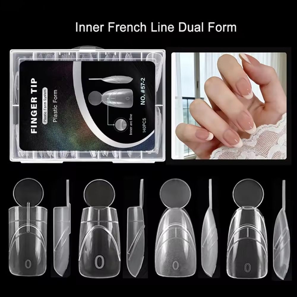 Nail Extension Form - 140 szt. Matowe Formy do Paznokci