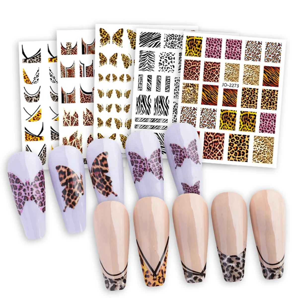 Nail Art Zebra Design - Naklejki do paznokci naklejki z ozdoba
