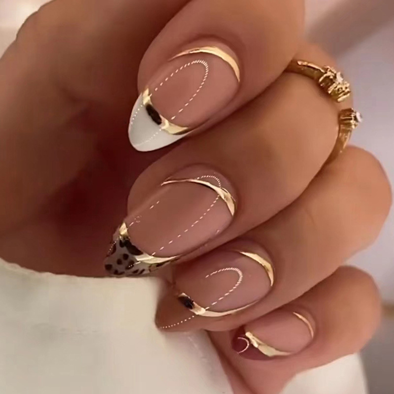 Nail Art Full Design - Średnie sztuczne paznokcie dla kobiet i