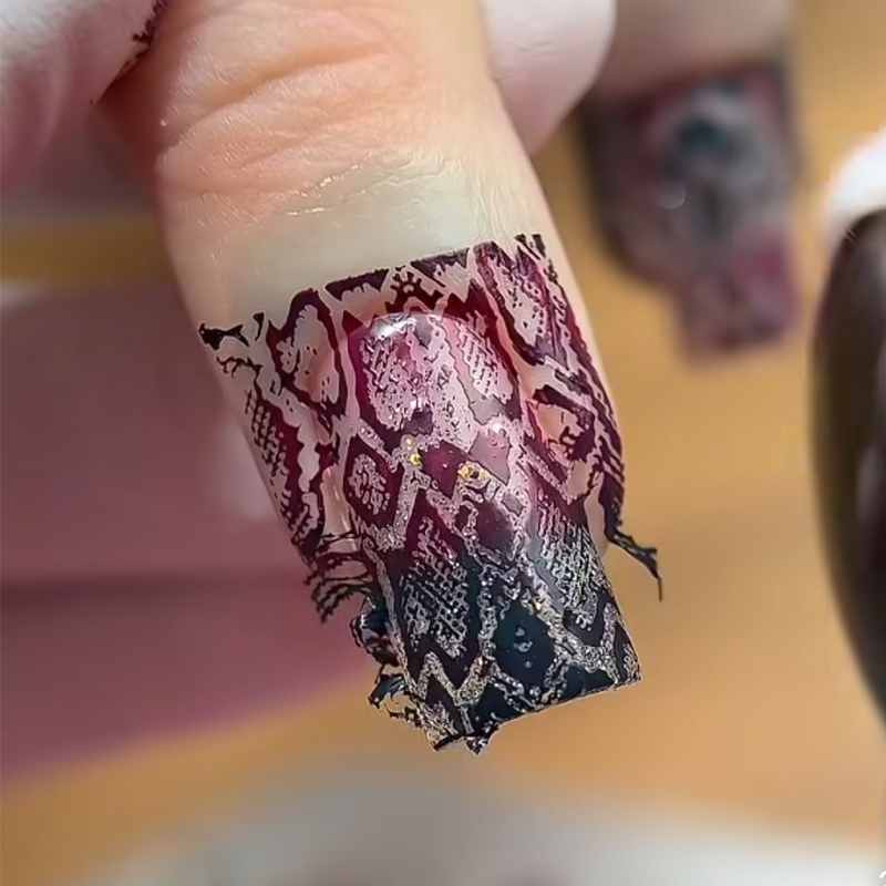 Obraz zwierzęcy wąż lampart tł – Nail Art Zebra Design recenzja i cena