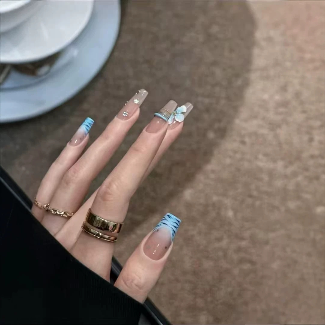 10 szt. Ręcznie Robione Paznok – Nail Art Zebra Design recenzja i cena