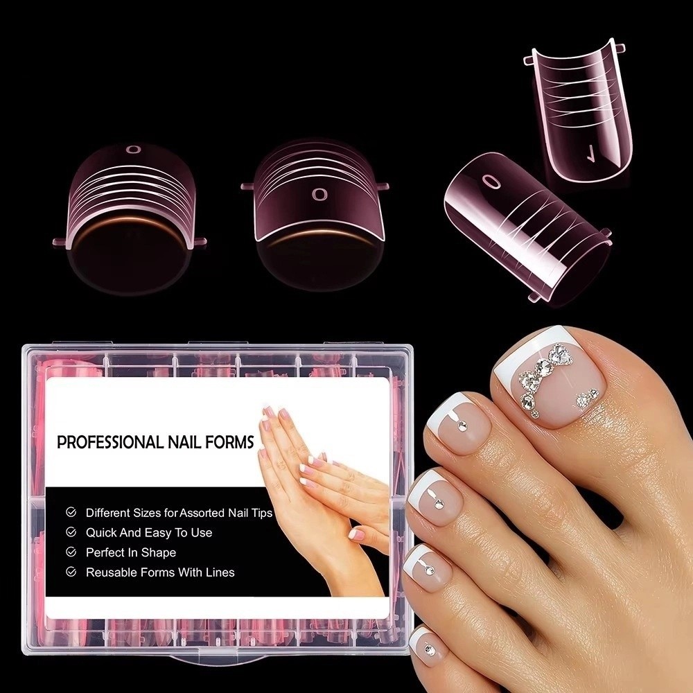 120 szt. Nowe Podwójne Formy d – Nail Extension Form recenzja i cena