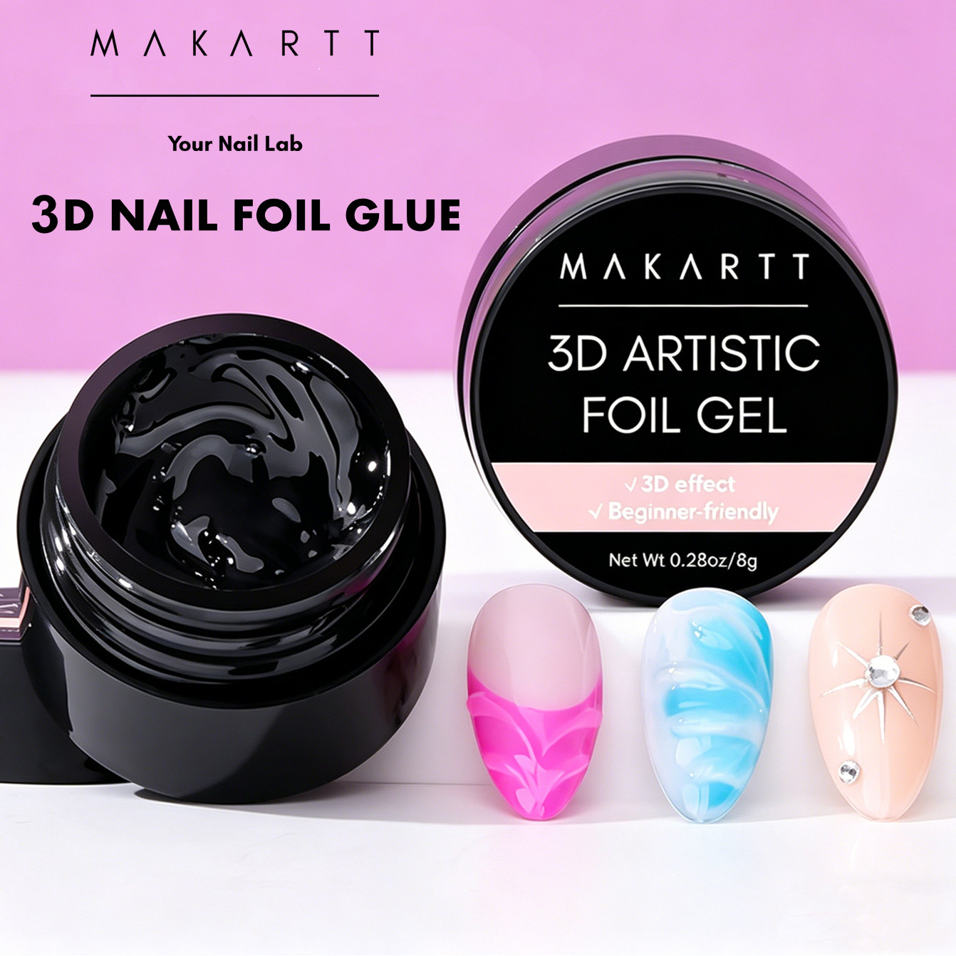 Żel do paznokci Makartt 3D 8ml – Uv Led Lamp Nail recenzja i cena