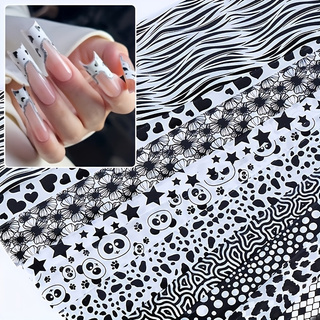 10 sztuk folii do zdobienia pa – Nail Art Zebra Design recenzja i cena