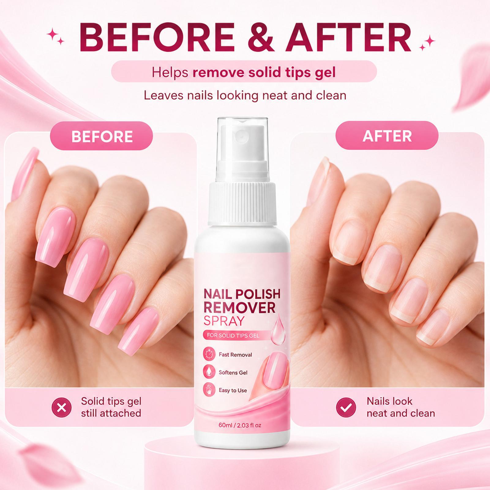 60ml Spray do usuwania paznokc – Nail Art Gel Polish recenzja i cena