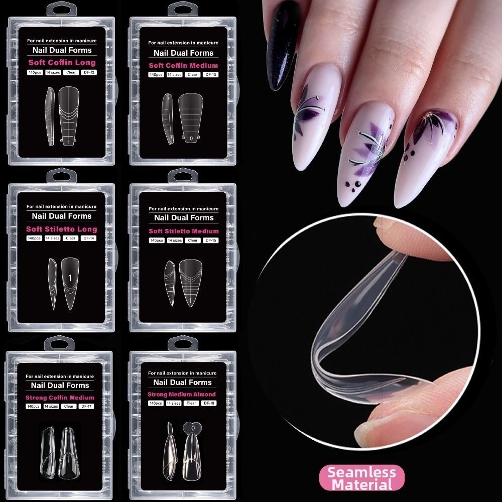 140 SZTUK 14 Rozmiarów Francus – Nail Extension Form recenzja i cena