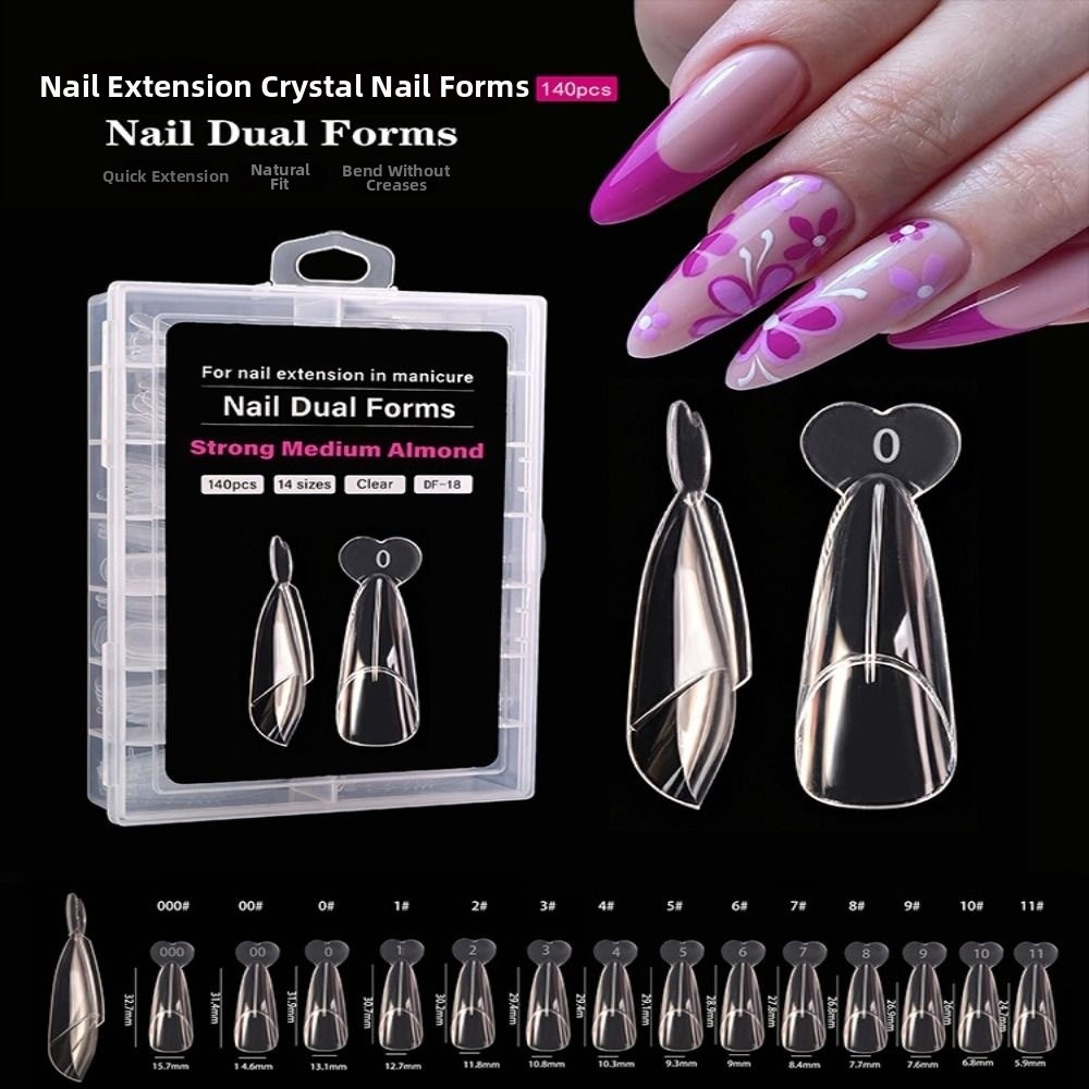140 SZTUK 14 Rozmiarów Francus – Nail Extension Form recenzja i cena