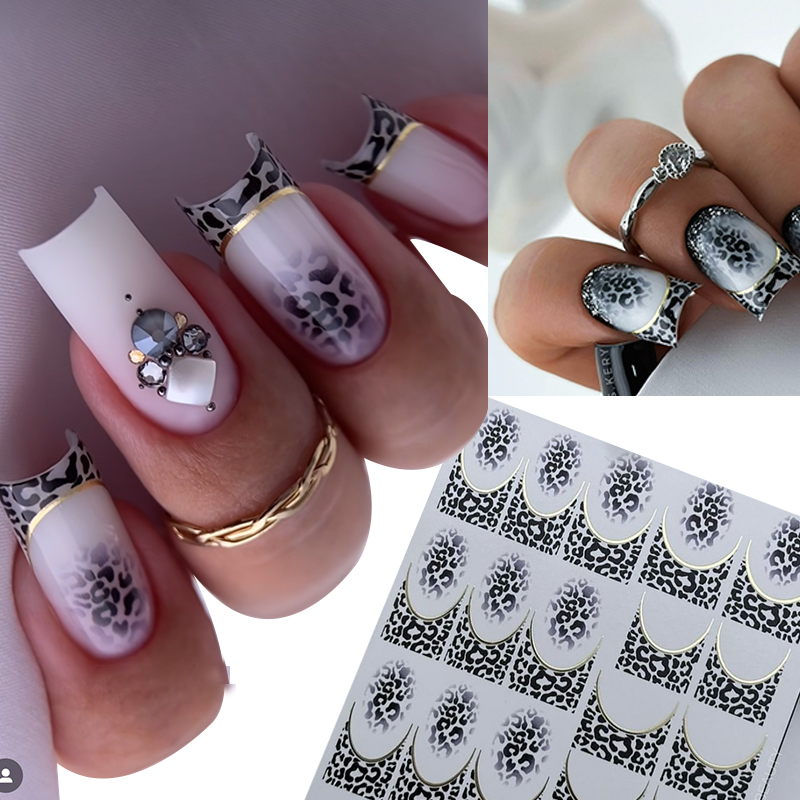 1szt Nowy tygrys Zebra Leopard – Nail Art Zebra Design recenzja i cena